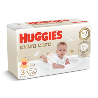 Pañales 6-10 kg talla 3 Huggies Extra Care 40 unidades-0