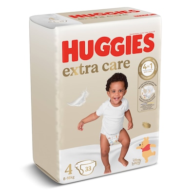 Pañales 8-16 kg talla 4 Huggies Extra Care 33 unidades-0