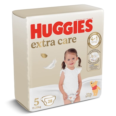 Pañales 11-25 kg talla 5 Huggies Extra Care 28 unidades-0