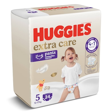 Pañales pants 12-17 kg talla 5 Huggies Extra Care 24 unidades-0