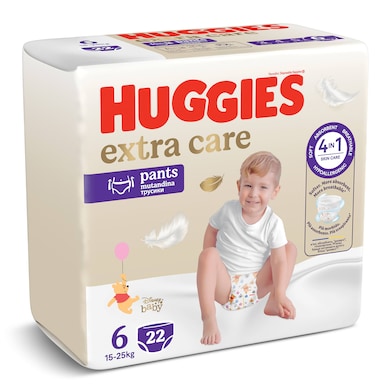 Pañales pants 15-25 kg talla 6 Huggies Extra Care 22 unidades-0