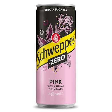 Tónica zero pink Schweppes lata 330 ml-0