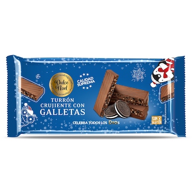 Turrón crujiente con galletas Dia Dulce Noel 150 g-0 Turrón crujiente con galletas Dia Dulce Noel 150 g-0