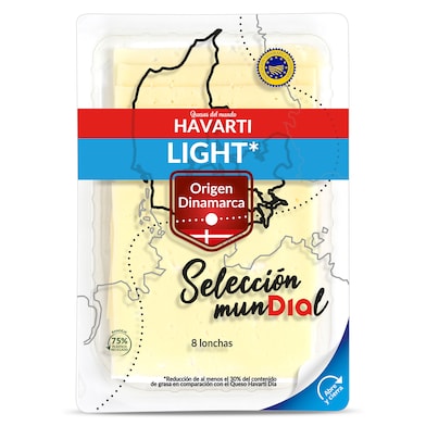 Queso havarti light Dia Selección Mundial 160 g-0