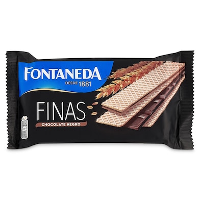 Barquillos finos de chocolate negro Fontaneda 92 g-0