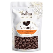 Naranja recubierta con chocolate negro Dia Naturmundo 200 g