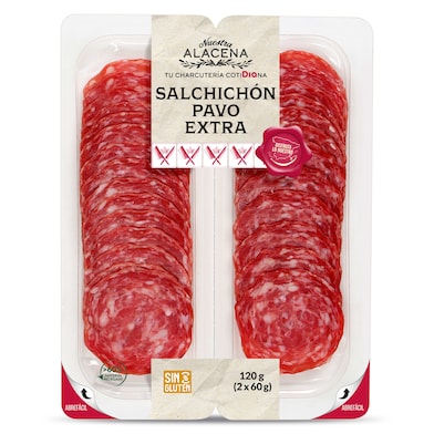 Salchichón de pavo extra Dia Nuestra Alacena 2 x 60 g-0