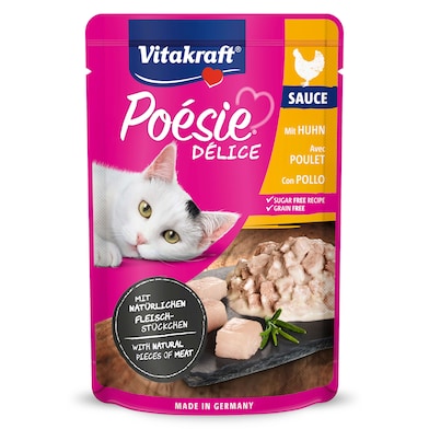 Alimento para gatos con pollo Vitakraft 85 g-0