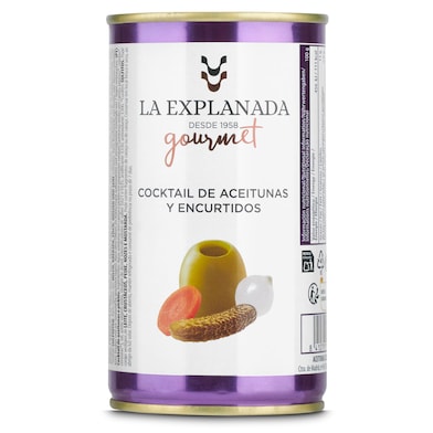 Cocktail de aceitunas y encurtidos La explanada 185 g-0