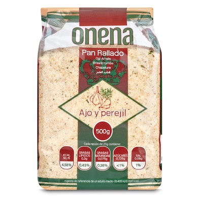 Pan rallado con ajo y perejil Onena 500 g-0