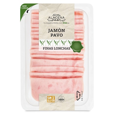 Jamón de pavo finas lonchas Dia Nuestra Alacena 180 g-0