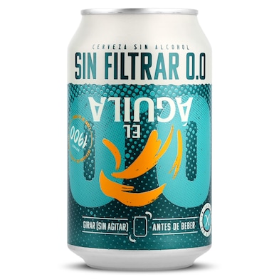 Cerveza sin filtrar 0,0 El águila 33 cl-0