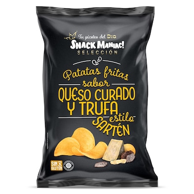 Patatas fritas sabor queso curado y trufa Dia Snack Maniac 130 g-0 Patatas fritas sabor queso curado y trufa Dia Snack Maniac 130 g-0