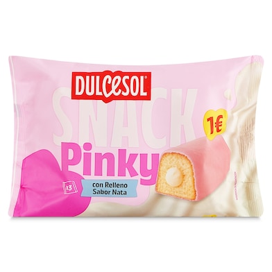 Flaminguitos rosas rellenos de crema con leche Dulcesol 150 g-0