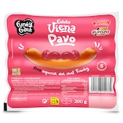 Salchichas viena de pavo Dia Funky Frank 200 g