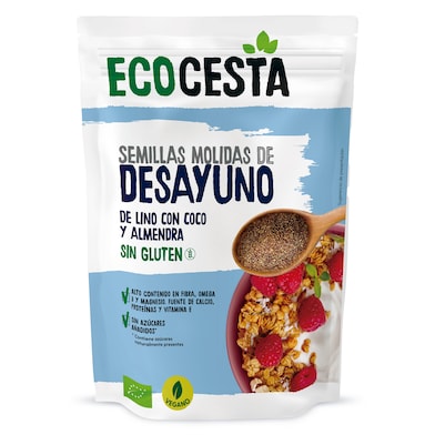 Semillas molidas de lino con coco y almendra Ecocesta 200 g-0