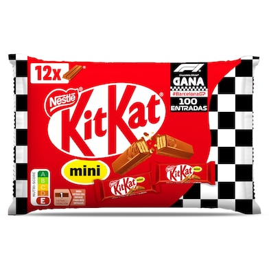 Mini barritas de galleta recubiertas de chocolate Kit Kat 200 g-0