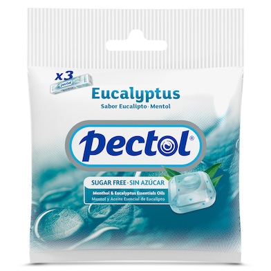 Caramelos de eucalipto y mentol sin azúcar Pectol 93 g-0