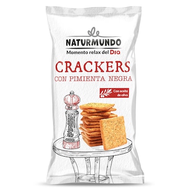Galletas crackers con pimienta negra Dia Naturmundo 100 g-0