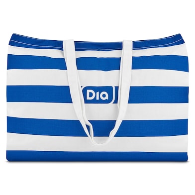 Bolsa de algodón azul de rayas Dia 1 unidad-0