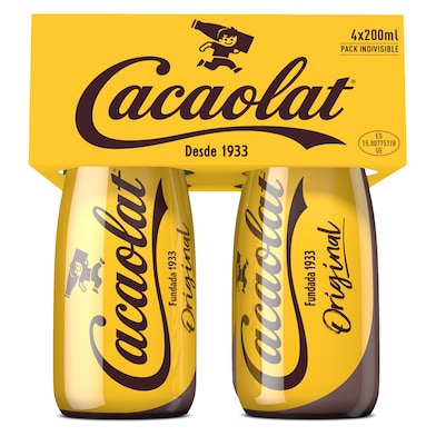 Batido de chocolate Cacaolat 4 x 200 ml-0