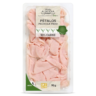 Pétalos de pechuga de pavo 93% Dia Nuestra Alacena 90 g-0