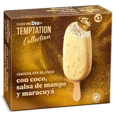 Helado bombón coco y mango Dia Temptation 3 x 70 g-0