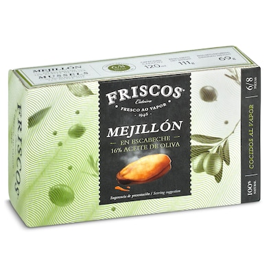 Mejillones en escabeche 6/8 piezas 69 g-0