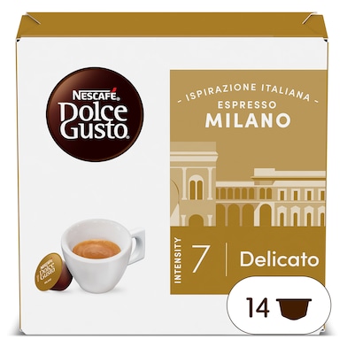 Cápsulas de café espresso Milano Dolce Gusto 14 unidades-0