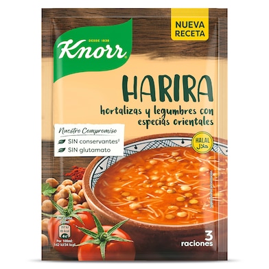 Sopa harira de hortalizas y legumbres Knorr 81 g-0