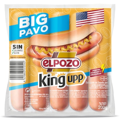 Salchichas big pavo Elpozo 200 g-0 Salchichas big pavo Elpozo 200 g-0
