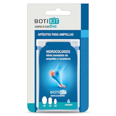 Apósitos hidrocoloides para ampollas Dia Botikit 6 unidades-0