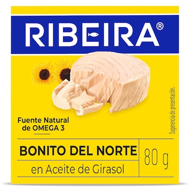 Bonito del Norte en aceite de girasol Ribeira 60 g-0