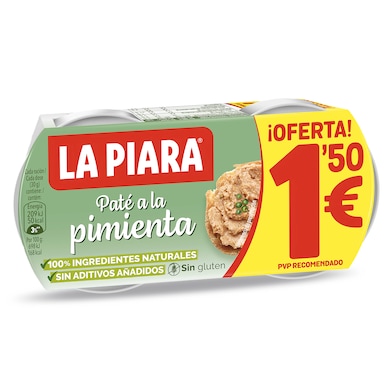 Paté a la pimienta La piara 2 x 75 g-0