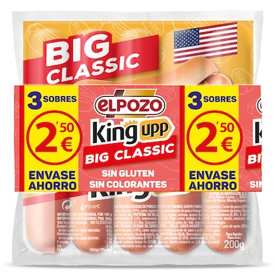Salchichas big classic Elpozo 3 x 200 g-0