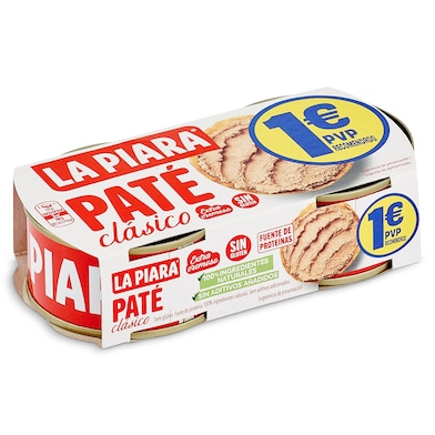 Paté clásico La piara 2 x 75 g-0