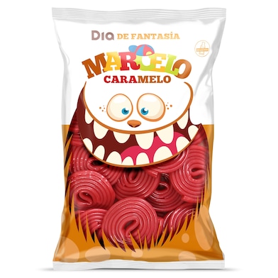 Regaliz rueda rojo Dia Marcelo Caramelo 225 g-0