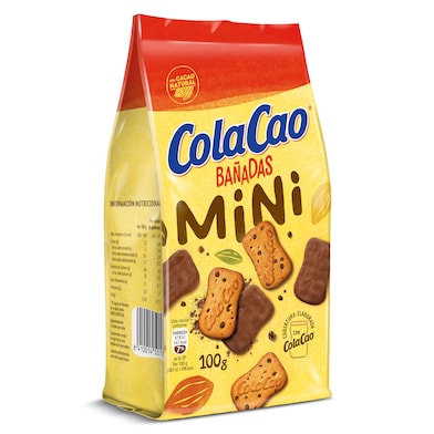 Mini galletas bañadas con chocolate ColaCao 100 g-0