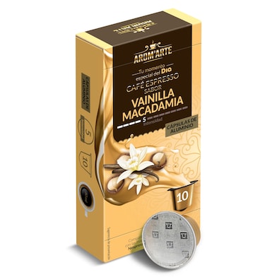 Cápsulas de café sabor vainilla & macadamia Dia Arom'arte 10 unidades-0