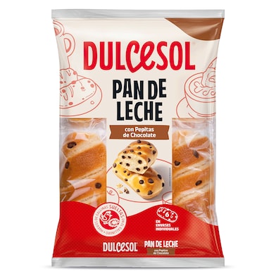 Pan de leche con pepitas de chocolate Dulcesol 240 g-0