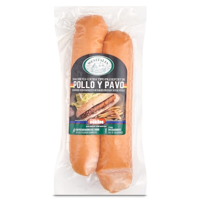 Salchichas Frankfurt 75% pollo y pavo Casa westfalia 180 g-0