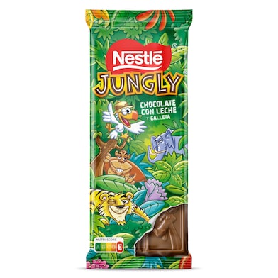 Chocolate con leche y galleta Nestlé Jungly 90 g-0
