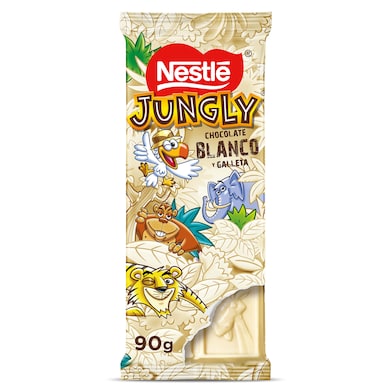 Chocolate blanco y galleta Nestlé Jungly 90 g-0