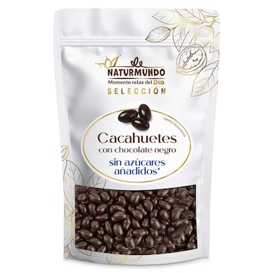 Cacahuetes recubiertos con chocolate negro sin azúcar Dia Naturmundo 150 g-0 Cacahuetes recubiertos con chocolate negro sin azúcar Dia Naturmundo 150 g-0