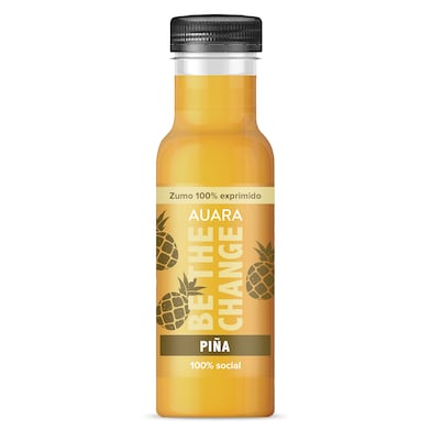 Zumo de piña 100% exprimido Auara 330 ml-0