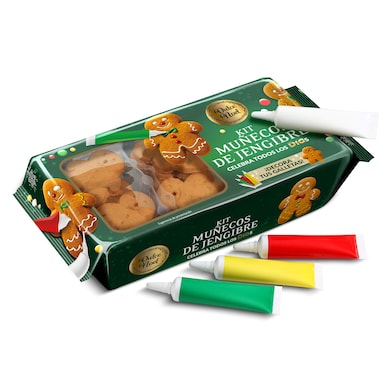 Kit galletas de jengibre y glaseado decorativo Dia Dulce Noel 211 g-0 Kit galletas de jengibre y glaseado decorativo Dia Dulce Noel 211 g-0