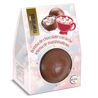 Bomba de chocolate rellena de marshmallows Dia Temptation 50 g-0 Bomba de chocolate rellena de marshmallows Dia Temptation 50 g-0
