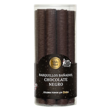 Barquillos cubiertos de chocolate negro Dia Dulce Noel 200 g-0 Barquillos cubiertos de chocolate negro Dia Dulce Noel 200 g-0