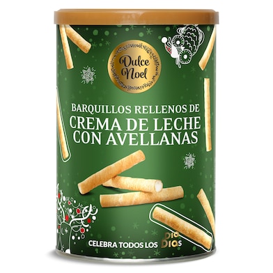 Barquillos rellenos de crema de leche con avellanas Dia Dulce Noel 200 g-0 Barquillos rellenos de crema de leche con avellanas Dia Dulce Noel 200 g-0