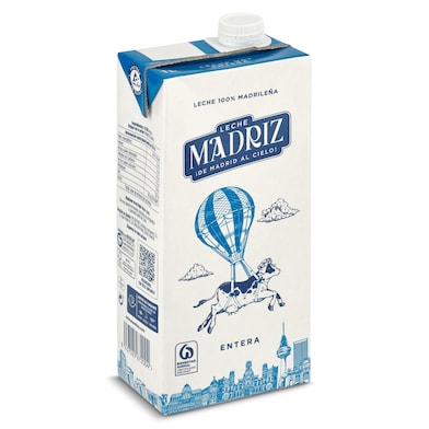 Leche entera Madriz 1 L-0